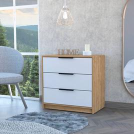 FM FURNITURE Washington White 3 Drawer Dresser