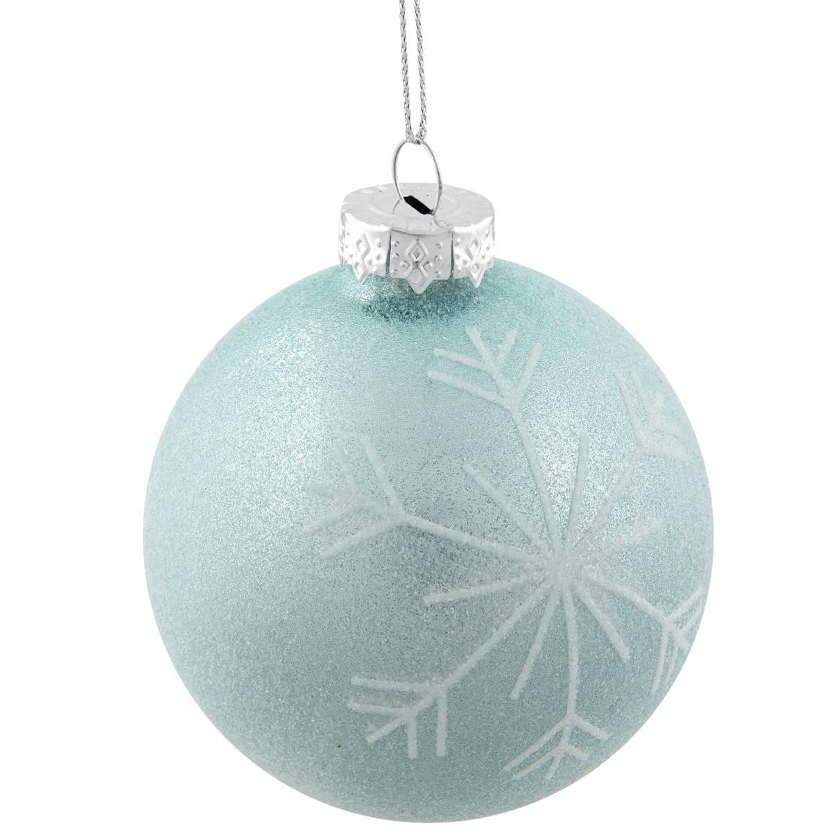 Northlight Seasonal 4ct. Snowflake Christmas Ball Ornament Set