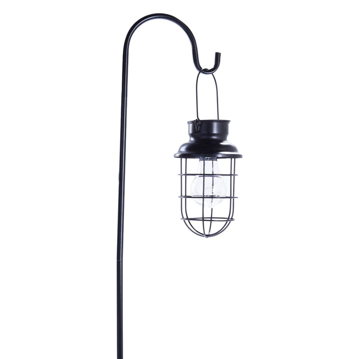 32in. Solar Edison Bulb in Cage Stake
