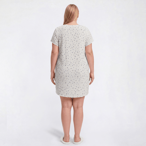 Plus Size Laura Ashley® Short Sleeve Cherries & Hearts Nightshirt