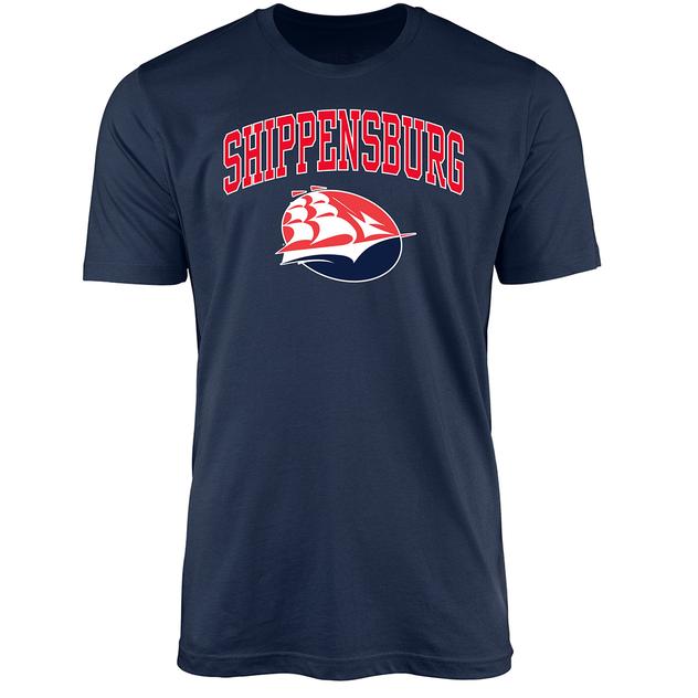 Mens Old Varsity Shippensburg University Pride Mascot College Tee