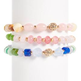 Ashley Cooper(tm) Colorful Beaded Stretch Bracelet Set