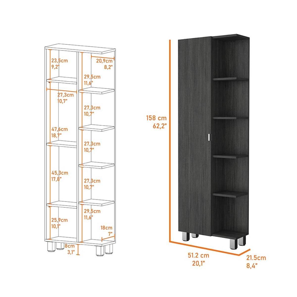 FM FURNITURE Los Angeles 58in. Corner Cabinet