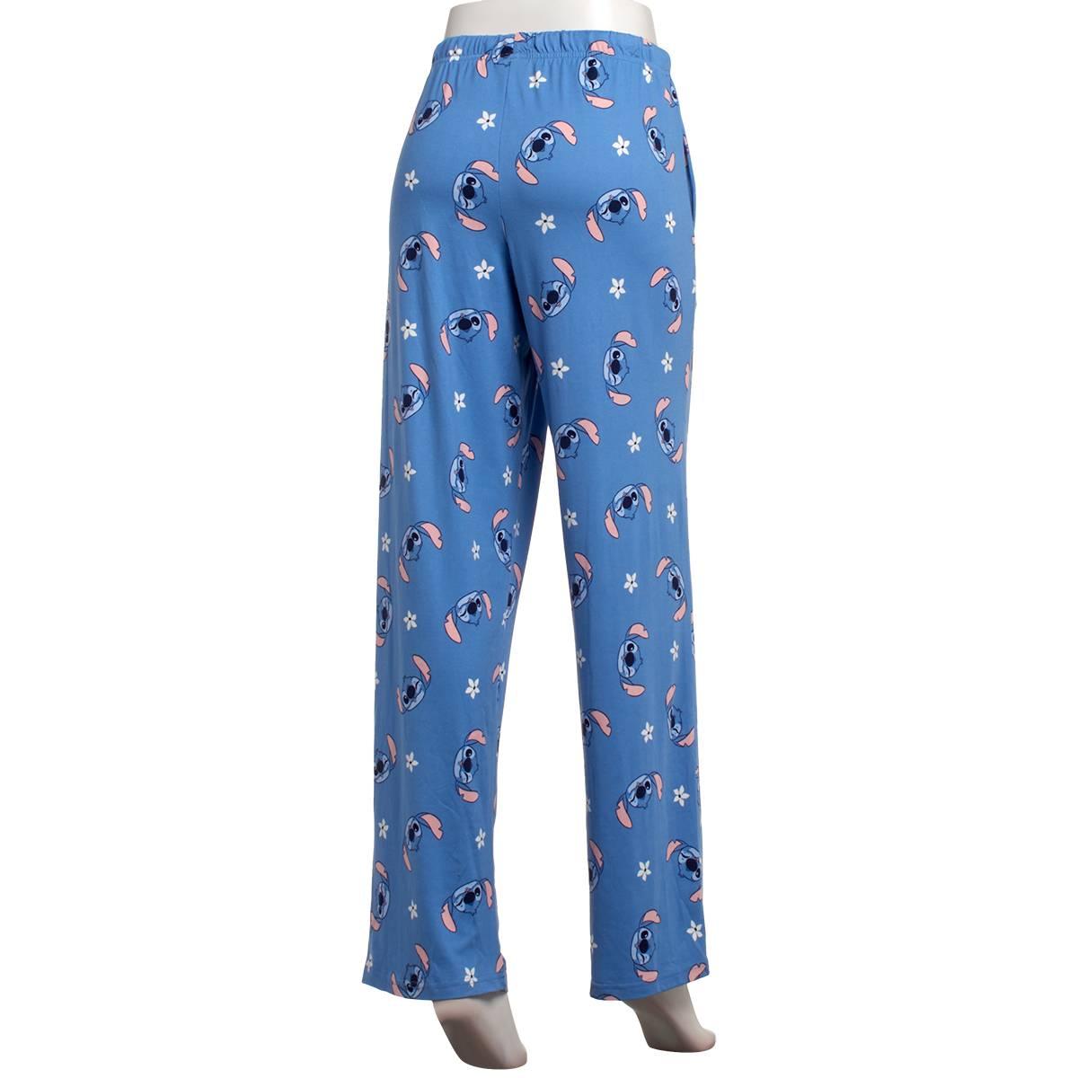Juniors Disney Stitch Floral Toss Pajama Pants
