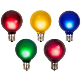 Northlight Seasonal 10ct. Multicolor G50 Globe Replacement Bulbs
