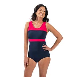 Womens Dolfin(R) Aquashape Color Block Conservative Swimsuit