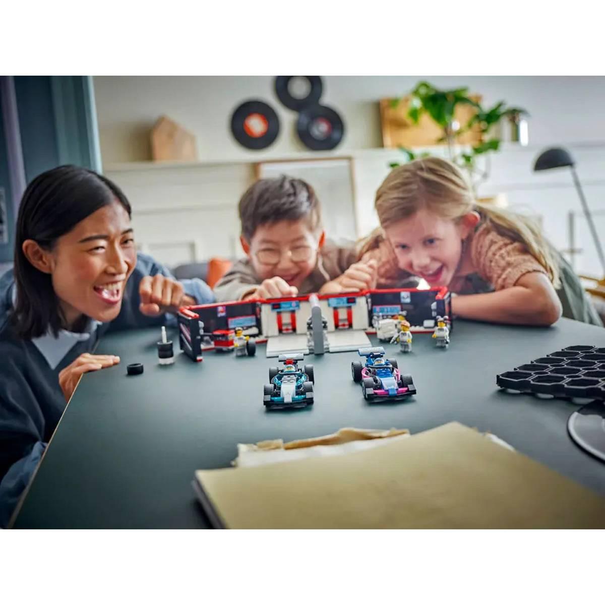 LEGO® CITY F1® Garage & Mercedes-AMG & Alpine Cars Building Kit