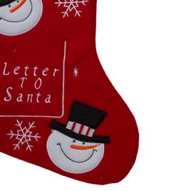 Northlight 19in. Snowmen Letter to Santa Christmas Stocking