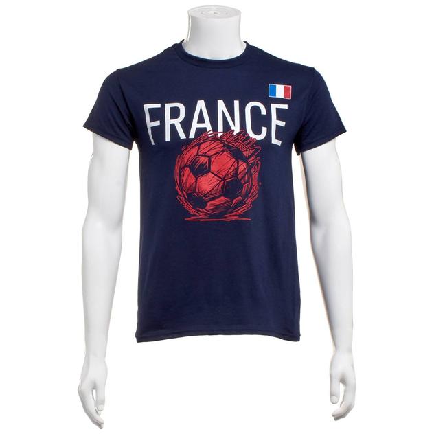 Mens Tailgate France Scribble Soccer Tee