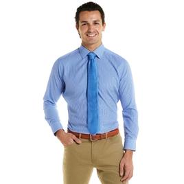 Mens Christian Aujard Slim Fit Gingham Dress Shirt - Blue