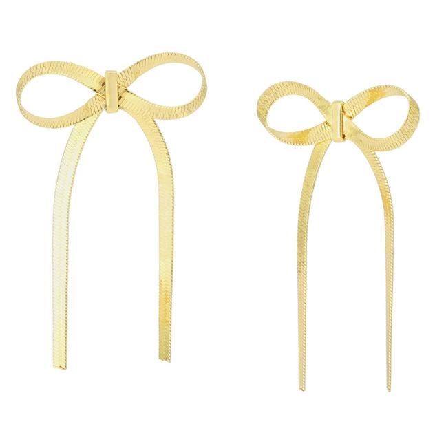 Steve Madden Bow Chain Earrings