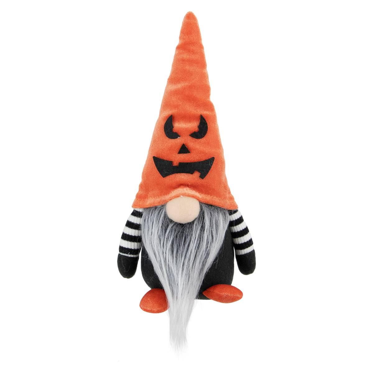 Northlight Seasonal 9.75in. Black And Orange Gnome