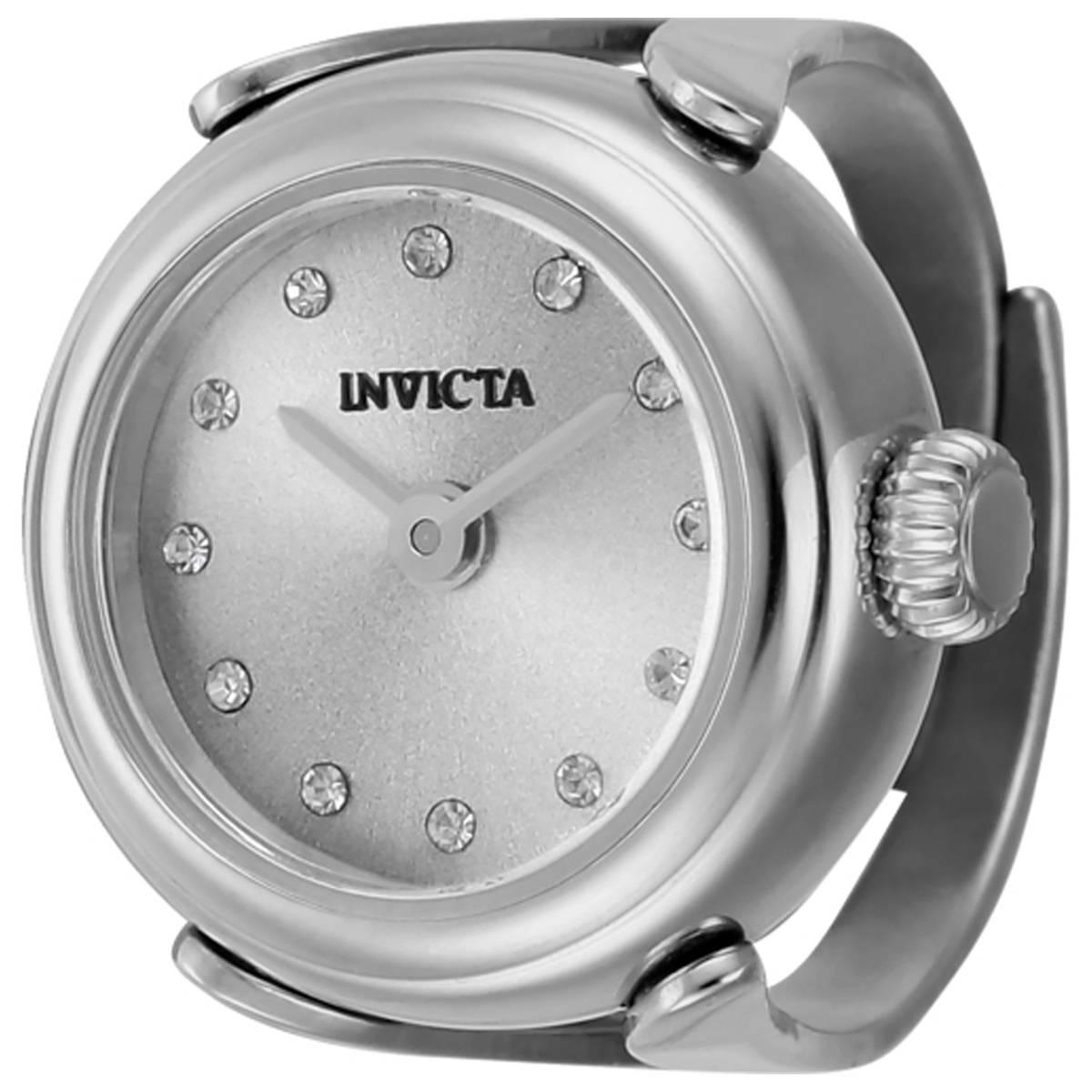 Womens Invicta Angel Silver Dial Mini Ring Watch - 44480
