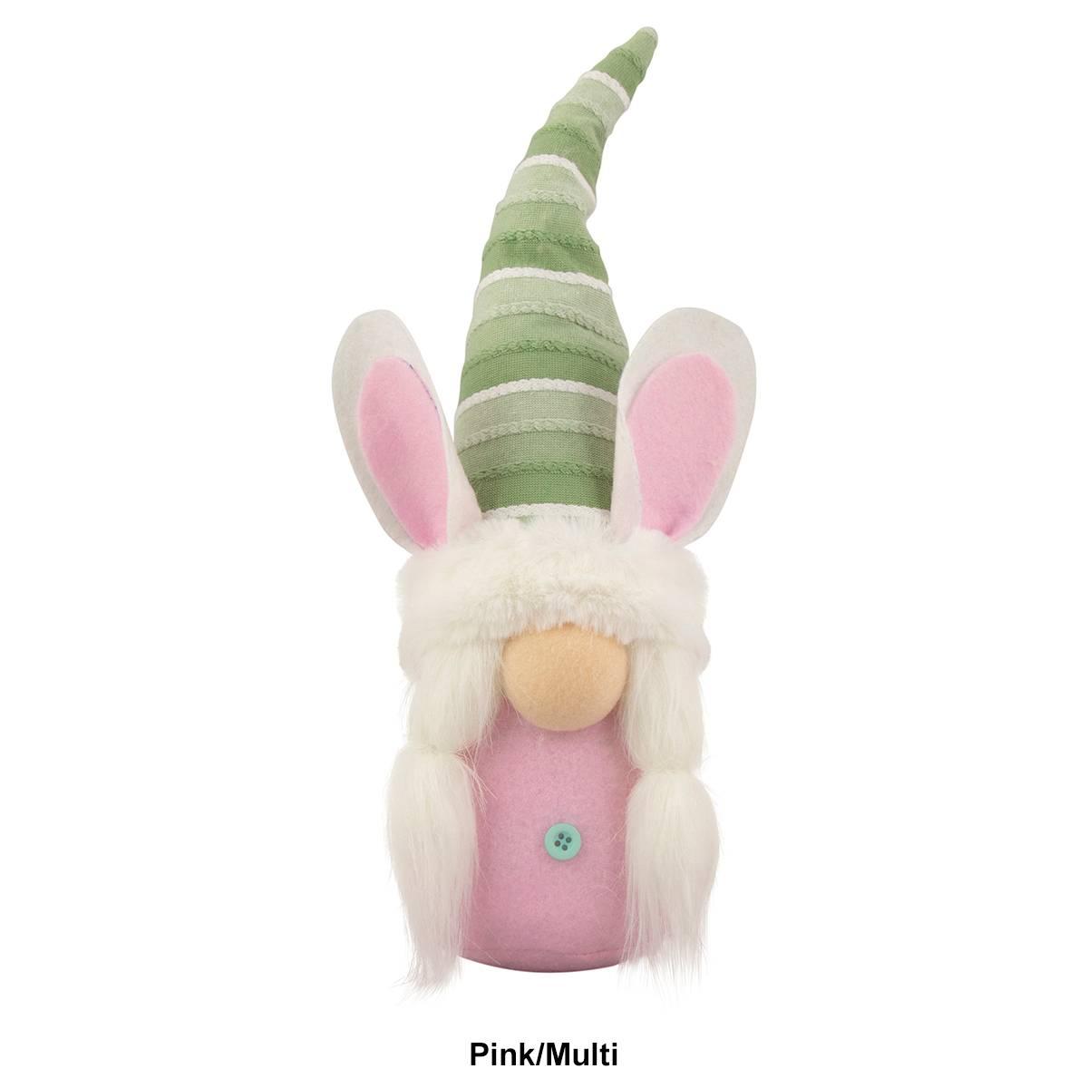Northlight Seasonal Gnome Girl with Bunny Ears Easter Figurine
