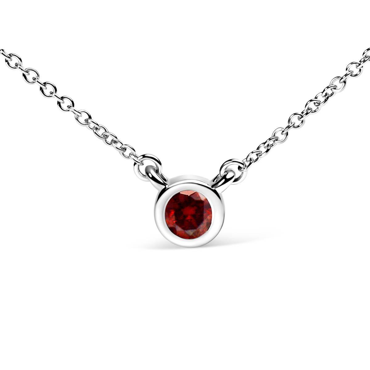 Haus of Brilliance 1/2ctw. Red Lab Grown Diamond Pendant