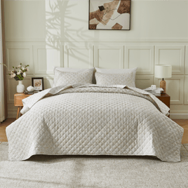 Patina Vie Maison Vintage Floral Perrie Ornate Lotus Quilt Set
