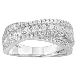 Nova Star(R) Sterling Silver 1 1/5ctw. Lab Grown Diamond Ring
