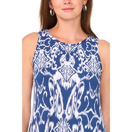 Womens MSK Sleeveless Scroll Keyhole Back Shift Dress