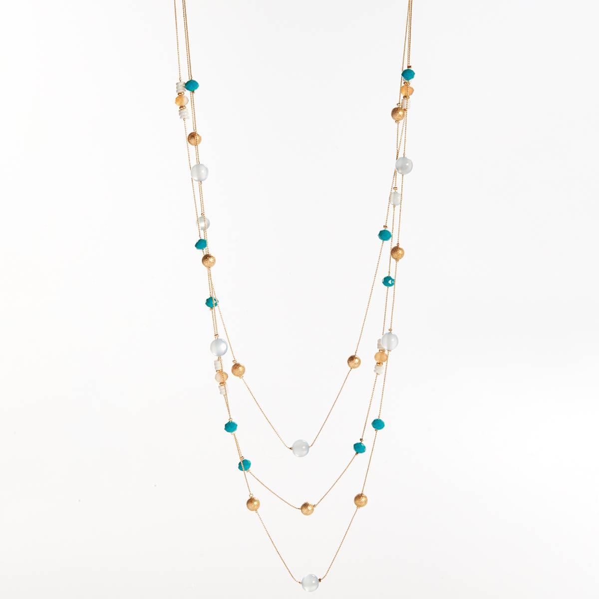Ashley Cooper(tm) Chain Strands Beaded Layered Necklace