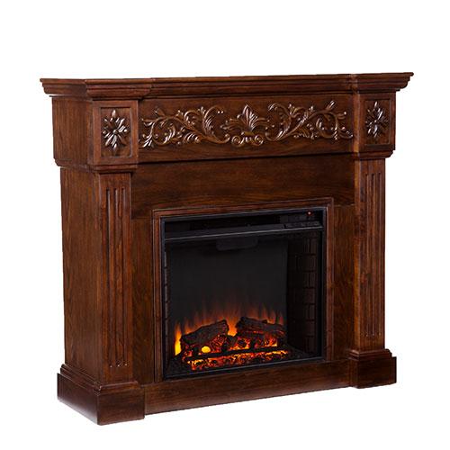 Southern Enterprises Carved Electric Fireplace