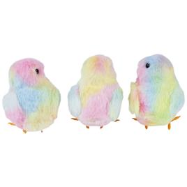 Northlight Seasonal Tie Dye Easter Chick Figurines - Set of 3