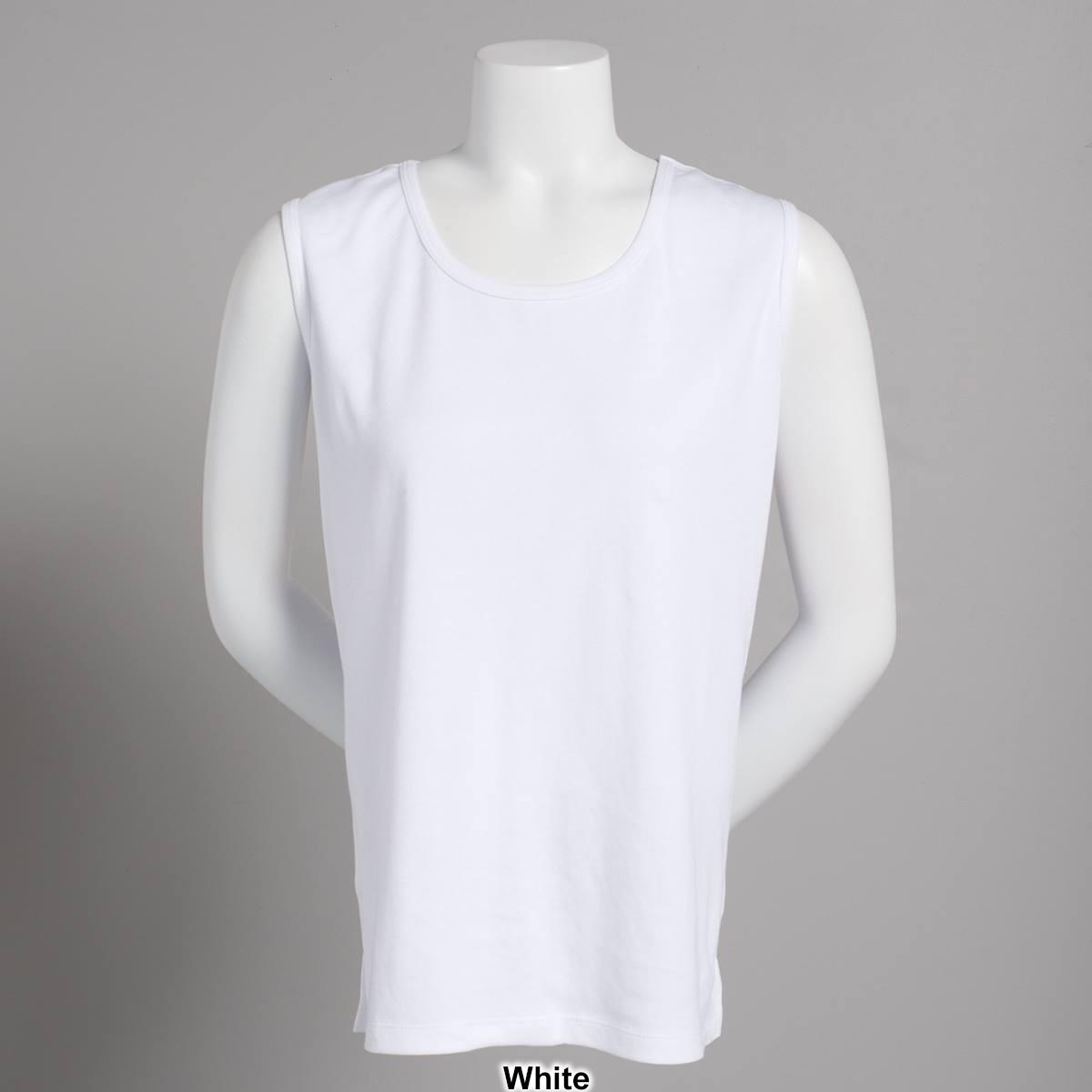 Plus Size Hasting &amp; Smith Basic Solid Round Neck Tank Top