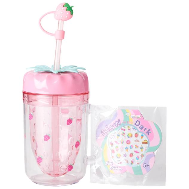 Girls Hot Focus® Strawberry Cup w/ Nail Stickers
