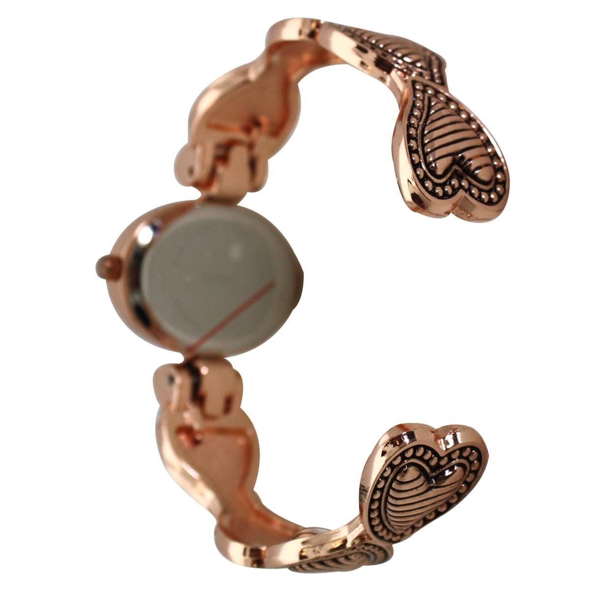 Womens Olivia Pratt™ Heart Details Bangle Women Watch - H10038
