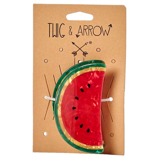 Womens Twig & Arrow Watermelon Claw Clip