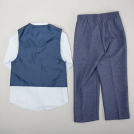 Boys (4-7) Van Heusen Button Down Vest Set w/ Bow Tie - Dark Blue