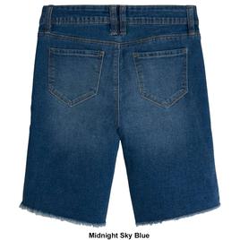 Girls (7-14) YMI® 3 Pocket Distressed Fray Hem Midi Shorts