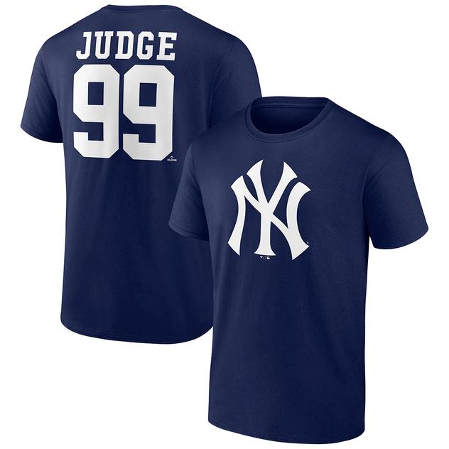 Mens Fanatics A. Judge 99 Name & Number Short Sleeve Tee