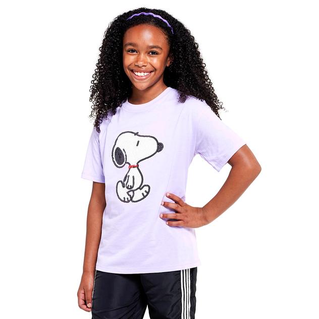 Girls (7-16) Peanuts™ Short Sleeve Sequin Snoopy Tee