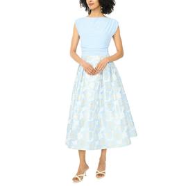 Womens MSK Floral 3/4 Sleeve Floral Fit & Flare Jacket Dress