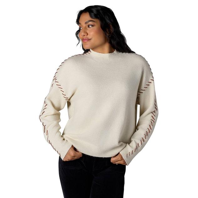 Womens CITY BLUES Long Sleeve Lutetia Whipstitch Sweater