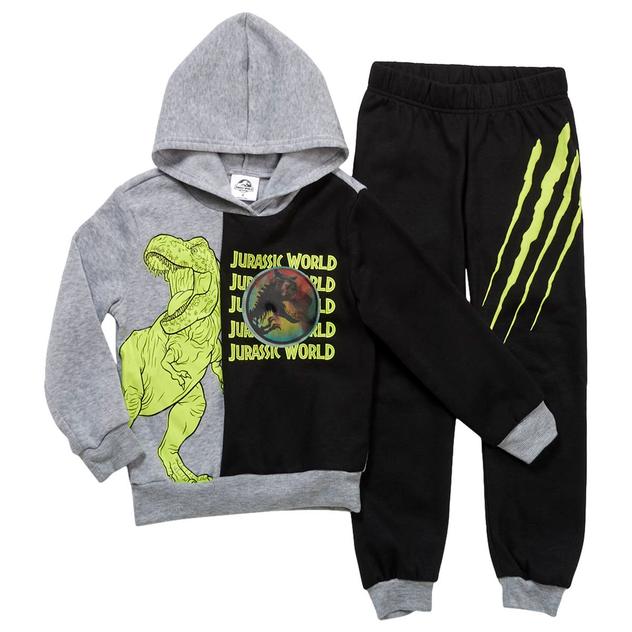 Boys (4-7) Jurassic World Jurassic Lenticular Hoodie Set - Black