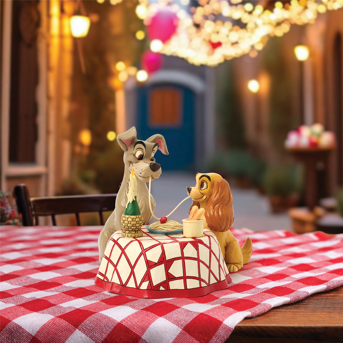 Jim Shore Disney Traditions Lady & Tramp Spaghetti Scene Figurine