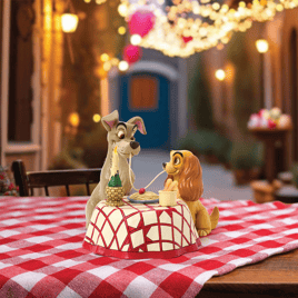 Jim Shore Disney Traditions Lady & Tramp Spaghetti Scene Figurine
