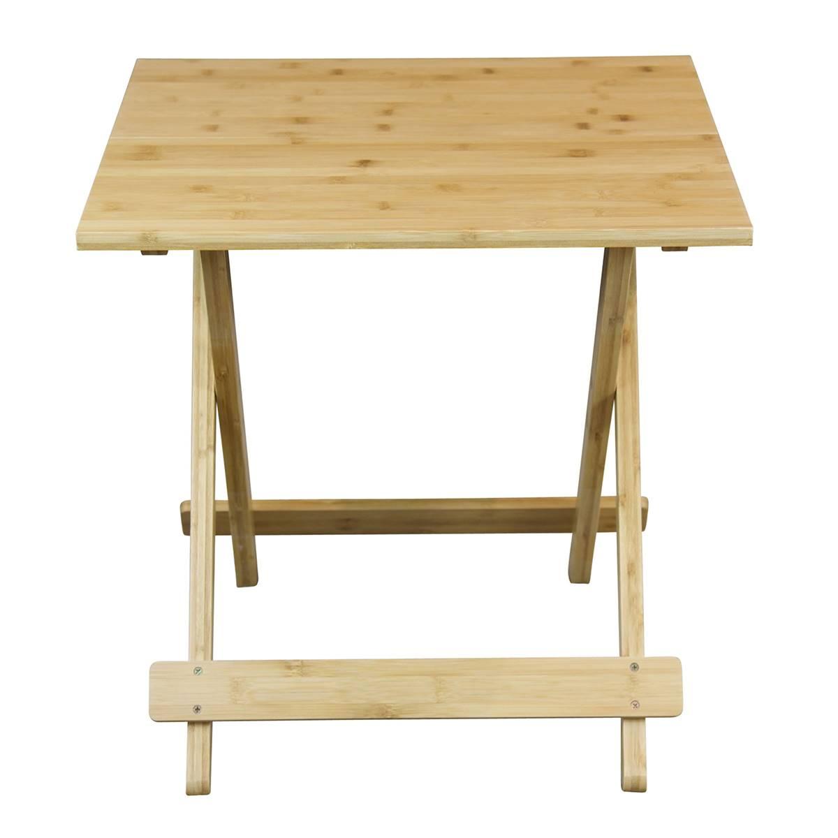 eccostyle™ Solid Bamboo Folding Side Table