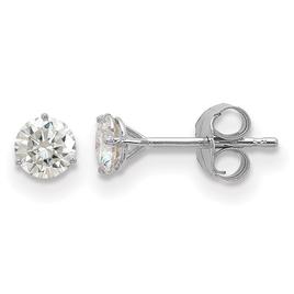 True Light(tm) 4.0mm Moissanite Martini Post Earrings