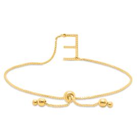 Nova Star® Gold-Plated 1/10ctw. Lab-Grown Diamond E Bolo Bracelet