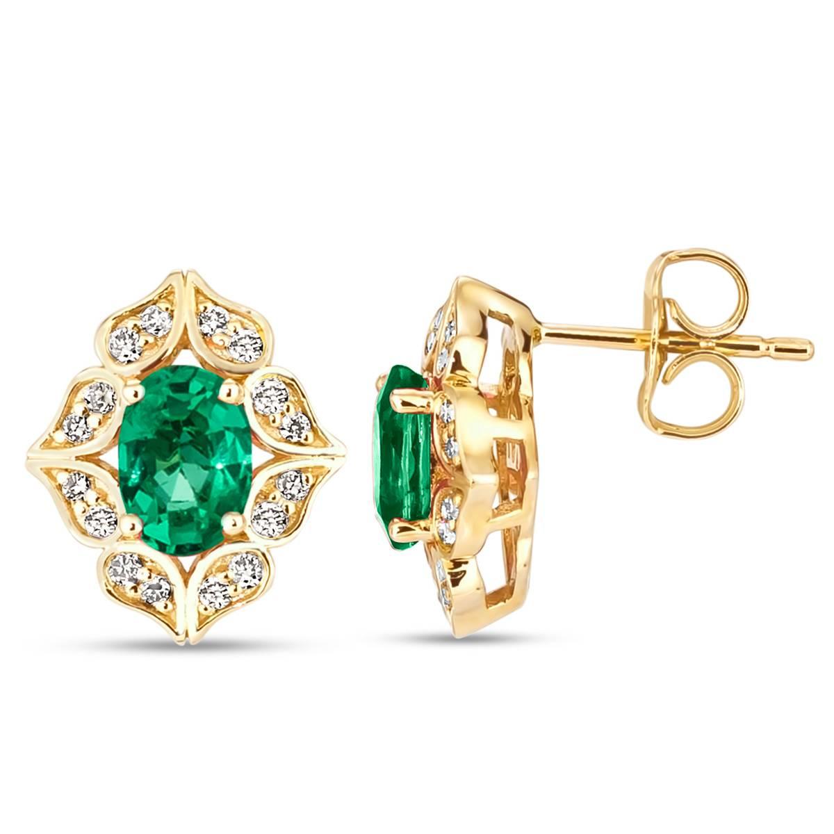 Le Vian(R) Costa Smeralda Emeralds(tm) Vanilla Diamonds(R) Earrings