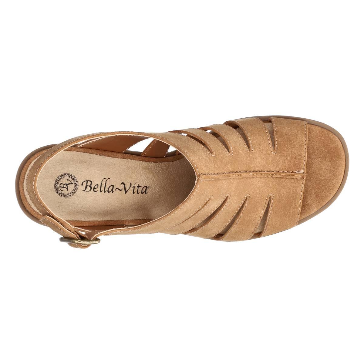 Womens Bella Vita Rhodes Slingback Block Heel Sandals