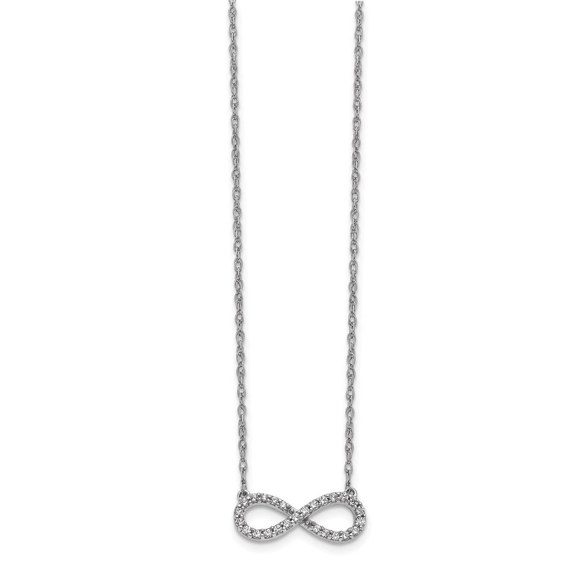 Diamond Classics(tm) 14kt. Polished Infinity Symbol Necklace