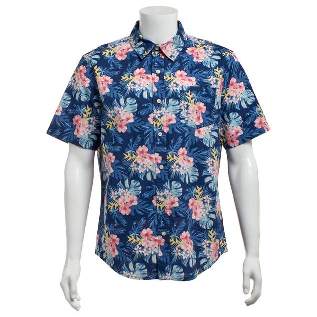 Mens Chaps Floral Chambray Button Down Shirt