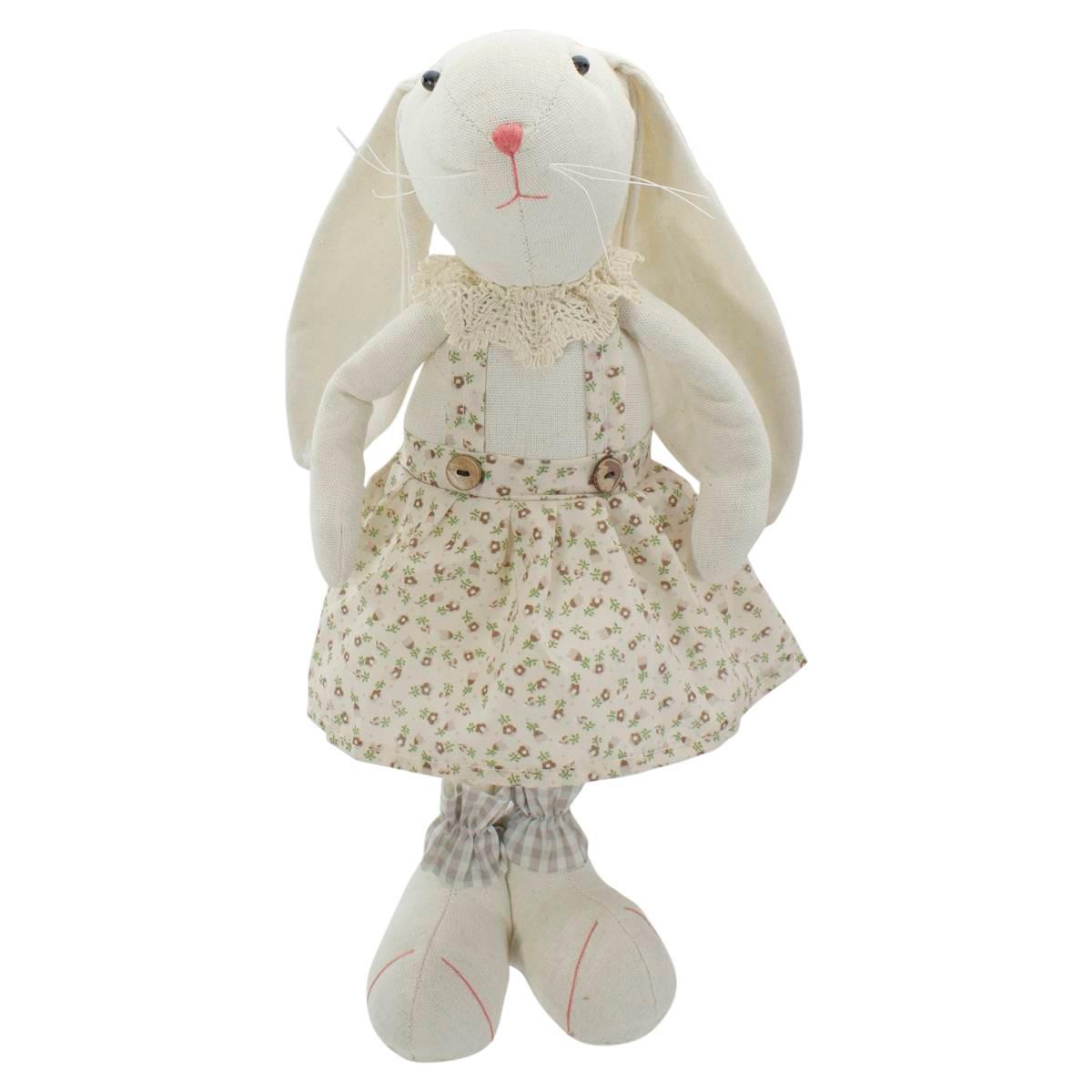 Northlight Seasonal Girl Easter Bunny w/ Floral Dress Figurine