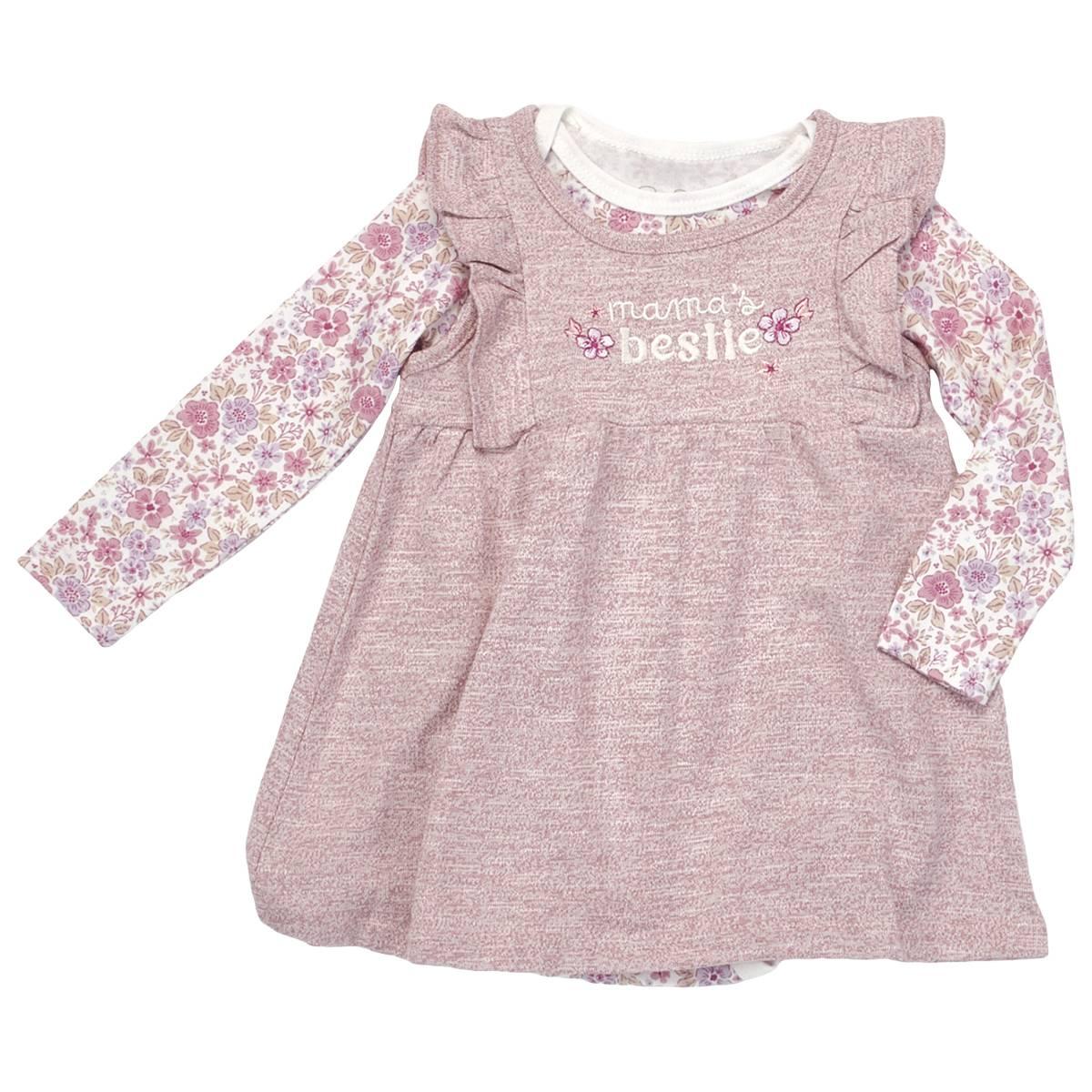Baby Girl (12-18M) Rene Rofe(R) Mama Bestie Terry Jumper Set