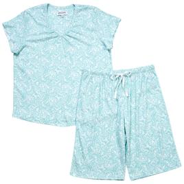 Womens Karen Neuburger Paisley & Medallion Bermuda Pajama Set