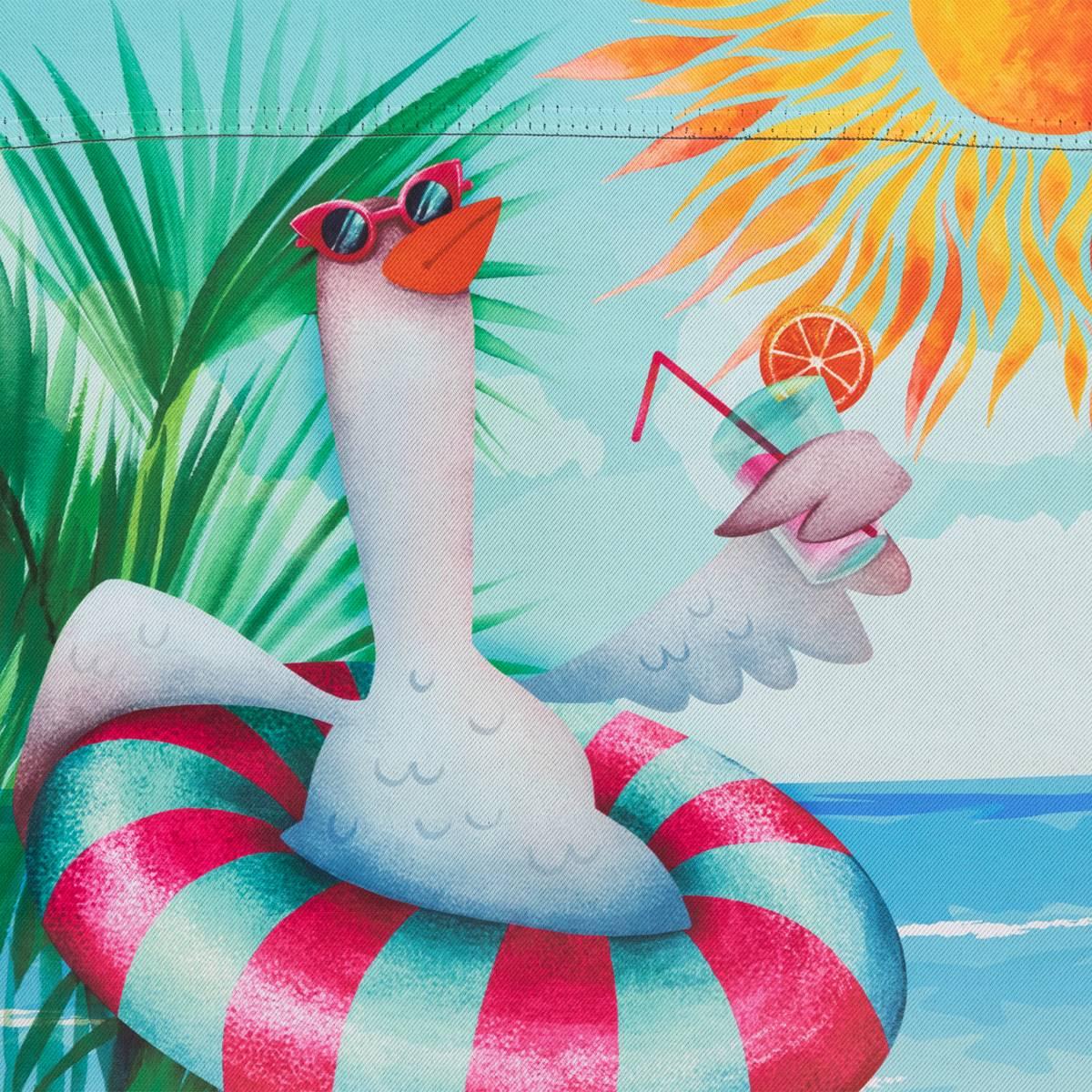 Northlight Seasonal Beach Duck "Life Is Good" Garden Flag