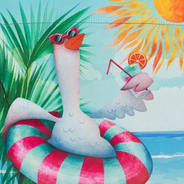 Northlight Seasonal Beach Duck "Life Is Good" Garden Flag